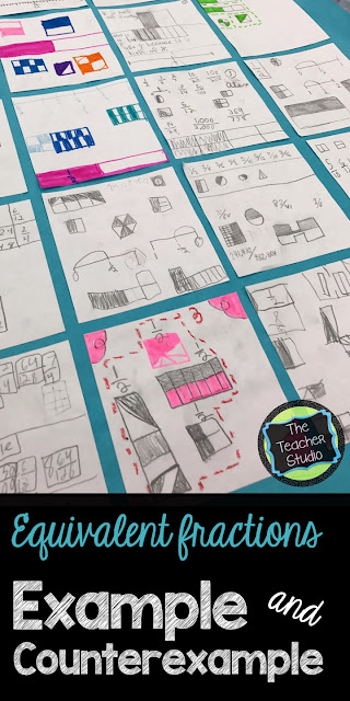 teaching fractions, equivalent fractions, standards for mathematical practice, fraction lessons, fraction activities