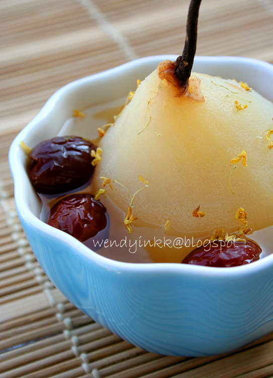 Regenjas tegenkomen Zelden Table for 2.... or more: Osmanthus Double Boiled Pears冰糖桂花炖梨 - Pear Week # 1