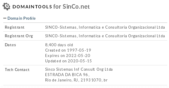 Domínio SINCO.NET completa 24 anos