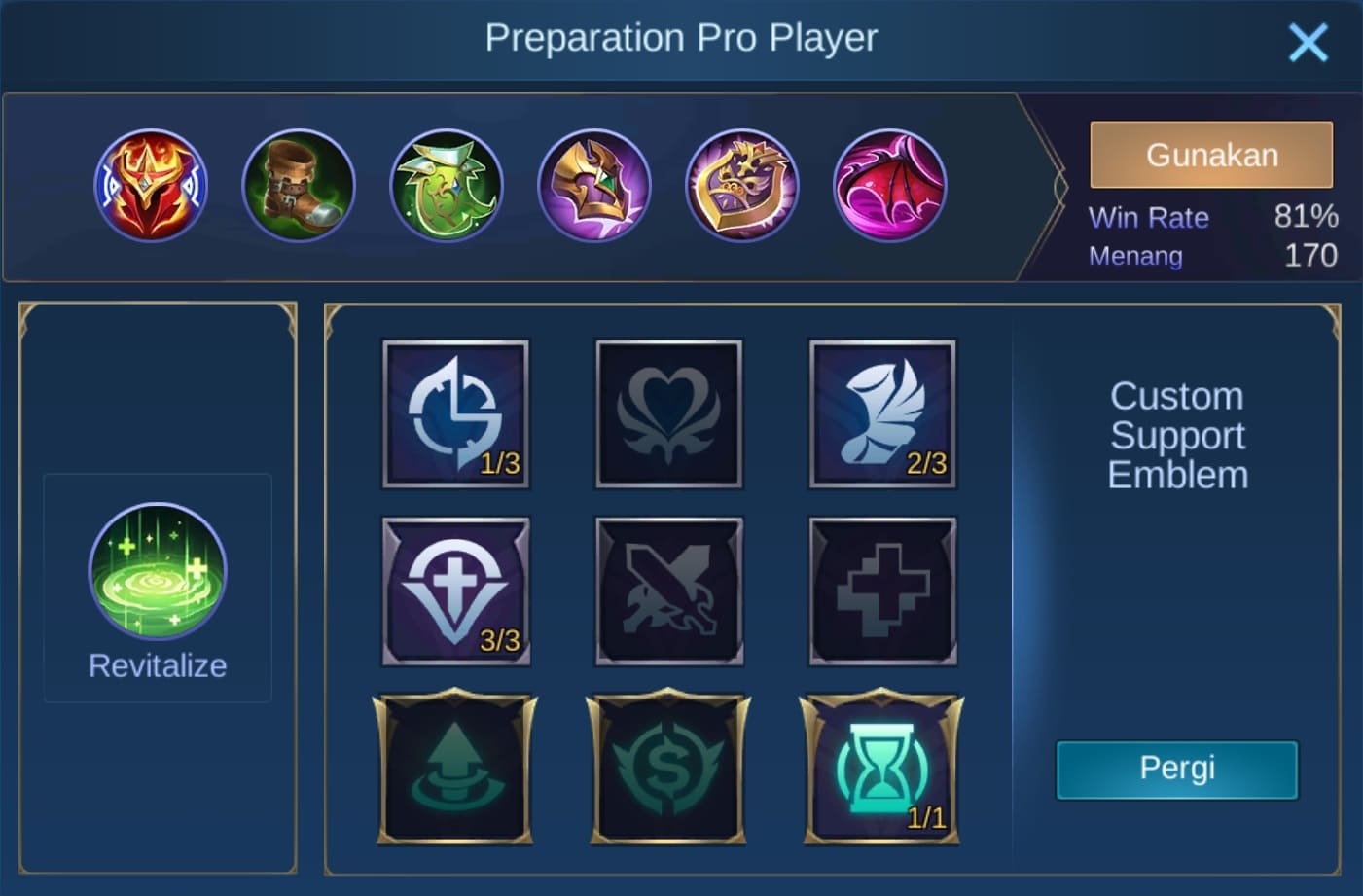 build item estes mobile legends (ML)