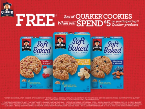 Quaker Free Cookies Coupon