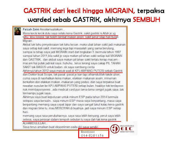 ESP Shaklee Bantu Masalah Migrain