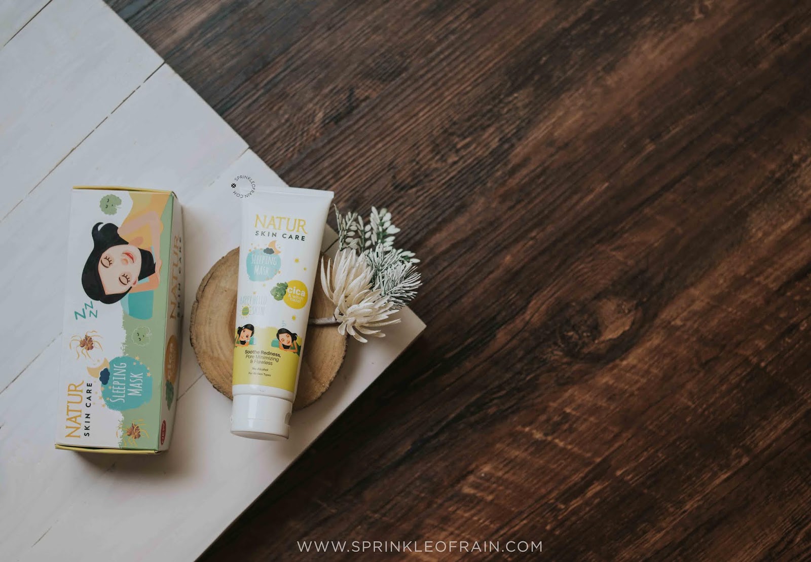 [REVIEW] Natur Sleeping Mask Cica & Witch Hazel untuk Kulit Bruntusan