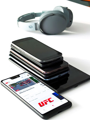A phone displaying UFC
