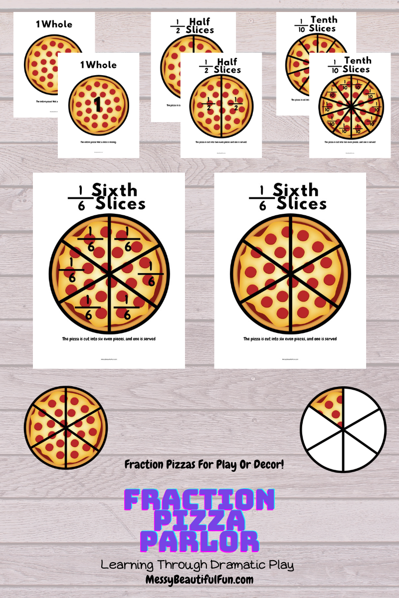 Pizza Fraction Karteikarten Vorschule Math Numbers Early Learning Karten 