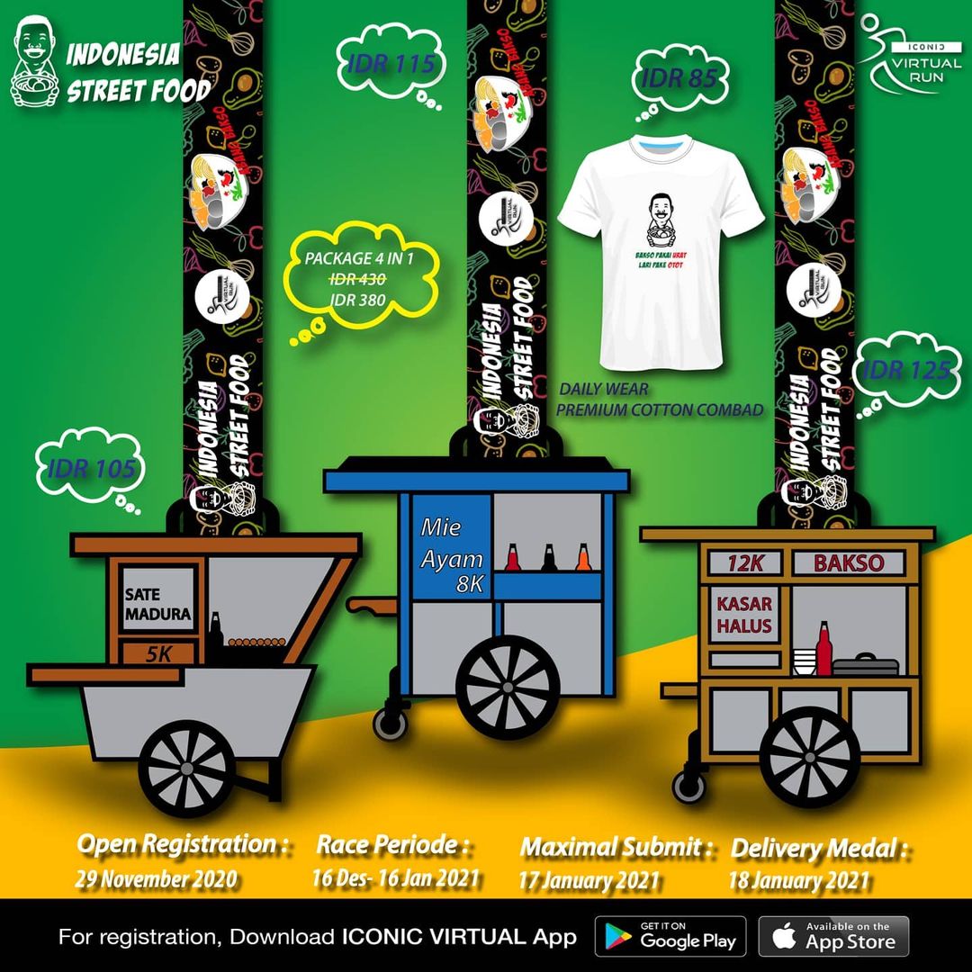 🔍 Iconic Virtual Run ∙ Indonesia Street Food Series • 2020 Iconic Virtual Run ∙ Indonesia Street Food Series • 2020