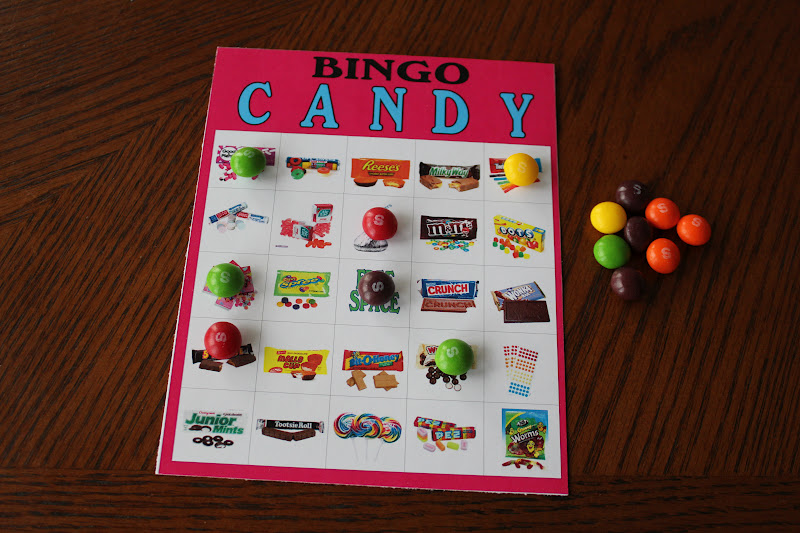 DIY Party Mom Candy Bingo Game