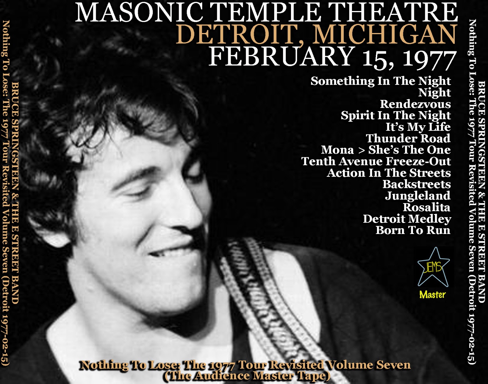 PLUMDUSTY'S PAGE Bruce Springsteen 19770215 Masonic Temple Theatre