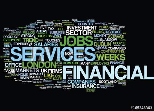 Financial services jobs markets a strong upward trend