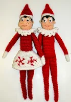 http://www.ravelry.com/patterns/library/holiday-shelf-elf-crochet-doll