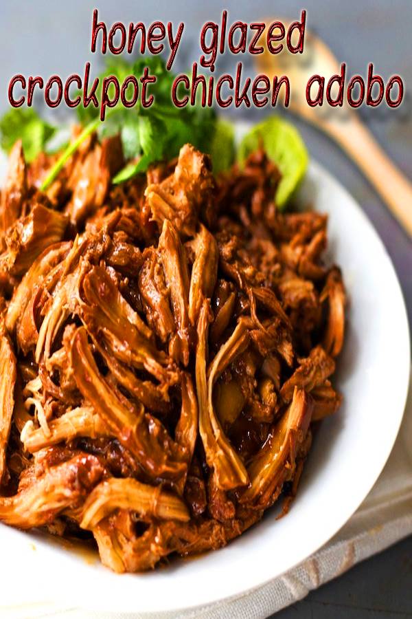 honey glazed crockpot chicken adobo Masakan Ibu