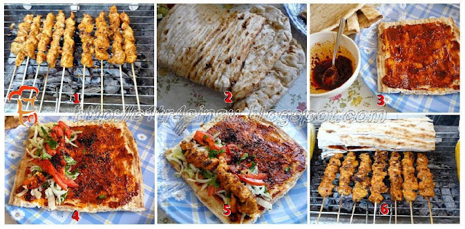 TAVUKLU DÜRÜM (Chicken roll flat bread) #tavukludürüm #chickenkebab #turkishkebab #resepmasakanturki