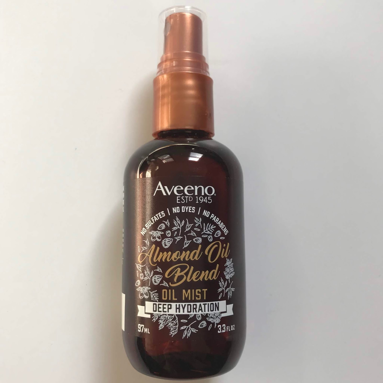 RED is beauty Product Review Aveeno Almond Oil Blend Oil Mist