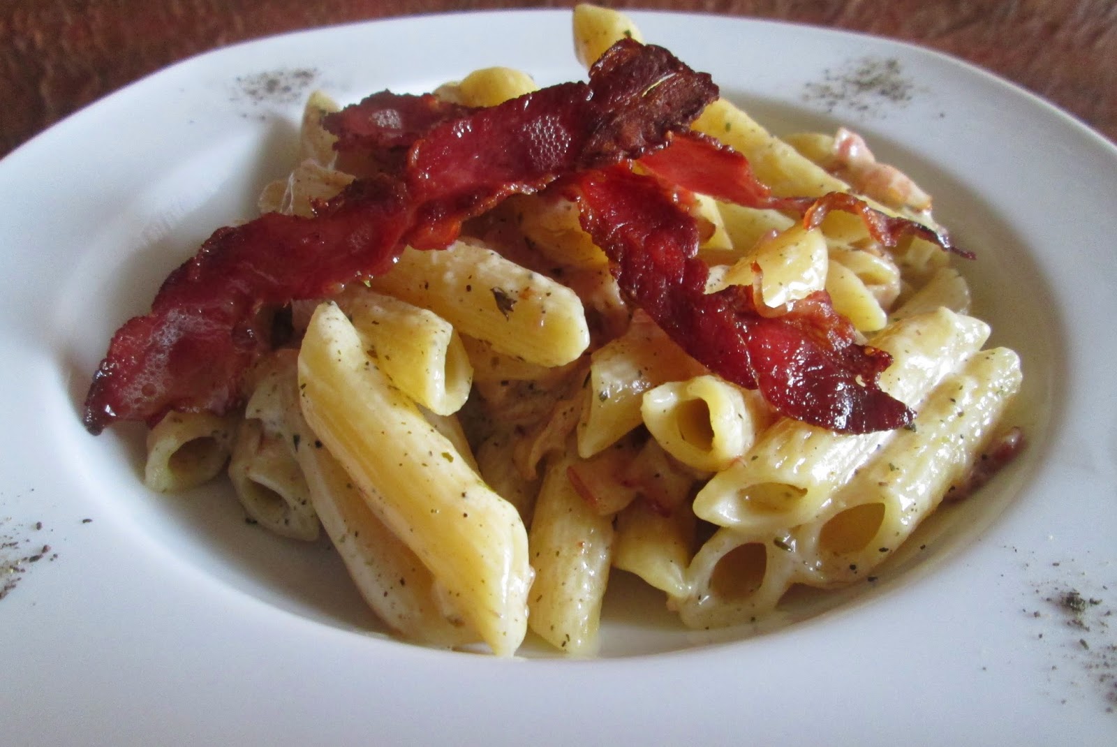 Mój smak na życie Carbonara z bekonowymi plastrami