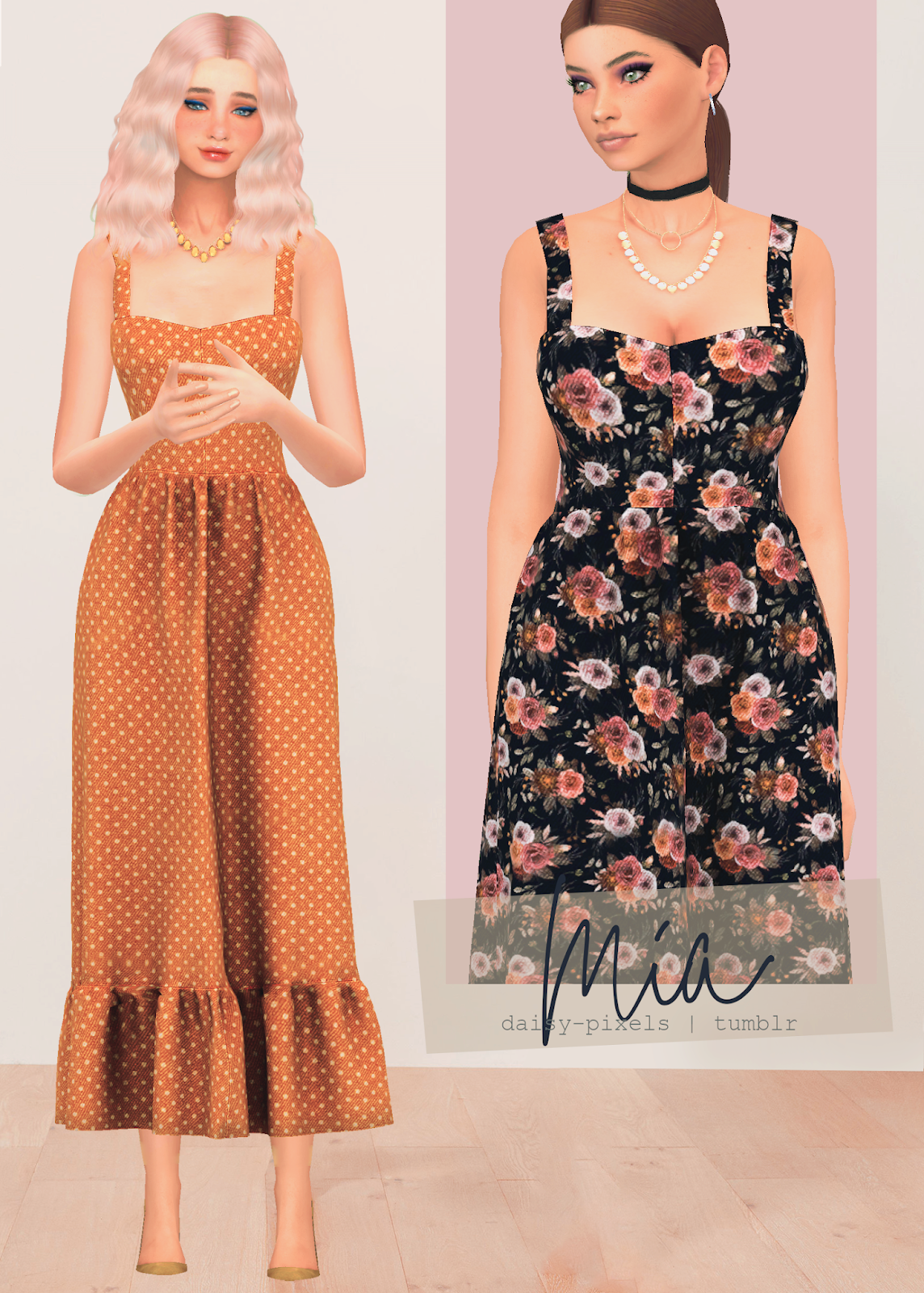 - ̗̀ Mia dress ̖́- (TS4) - Daisy Pixels