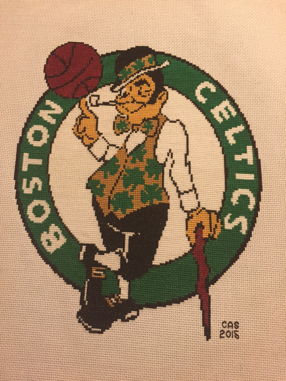 EASY PATTERNS Boston Celtics crossstitch pattern