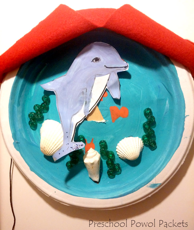 A Pod of Dolphin Puppets & Paper Plate Oceans ~ a Preschool Craft ...