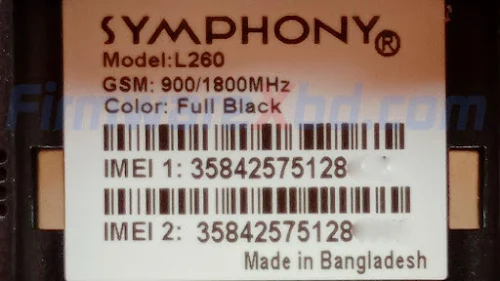 Symphony L260 Flash File Download Without Password