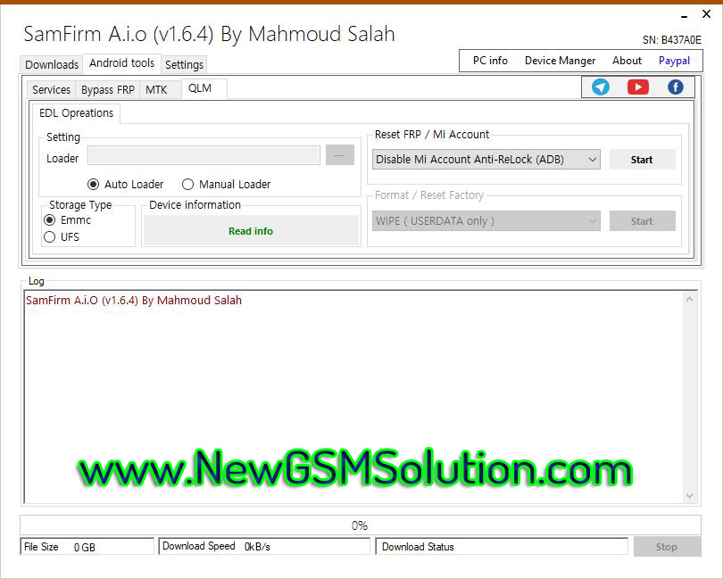 SamFirm 1.6.4 Latest Version | One-Click MTK Qualcomm FRP Format Mi Account Bypass