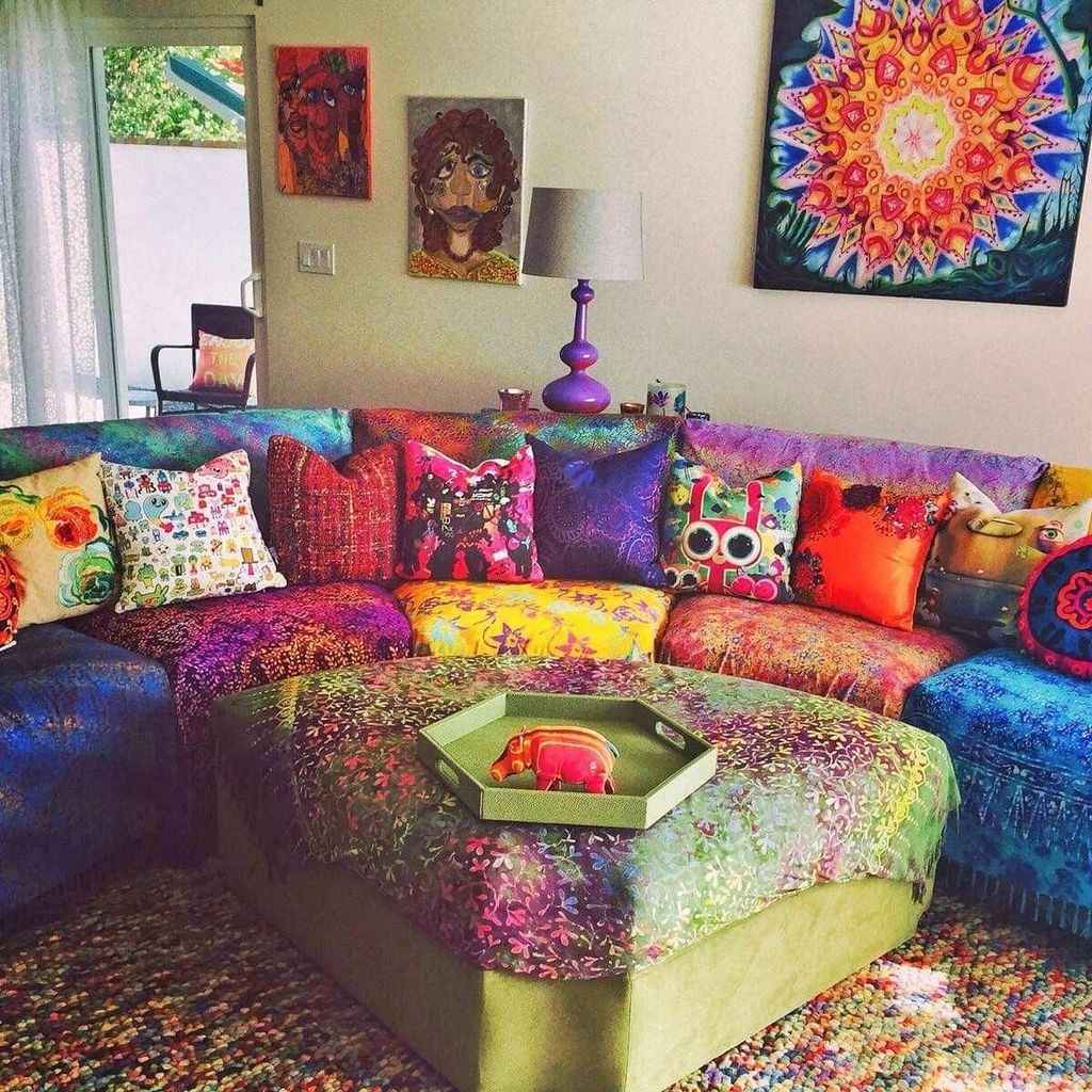 35 Charming Boho Living Room Decorating Ideas With Gypsy Style - home