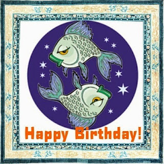 Pisces Happy birthday cards