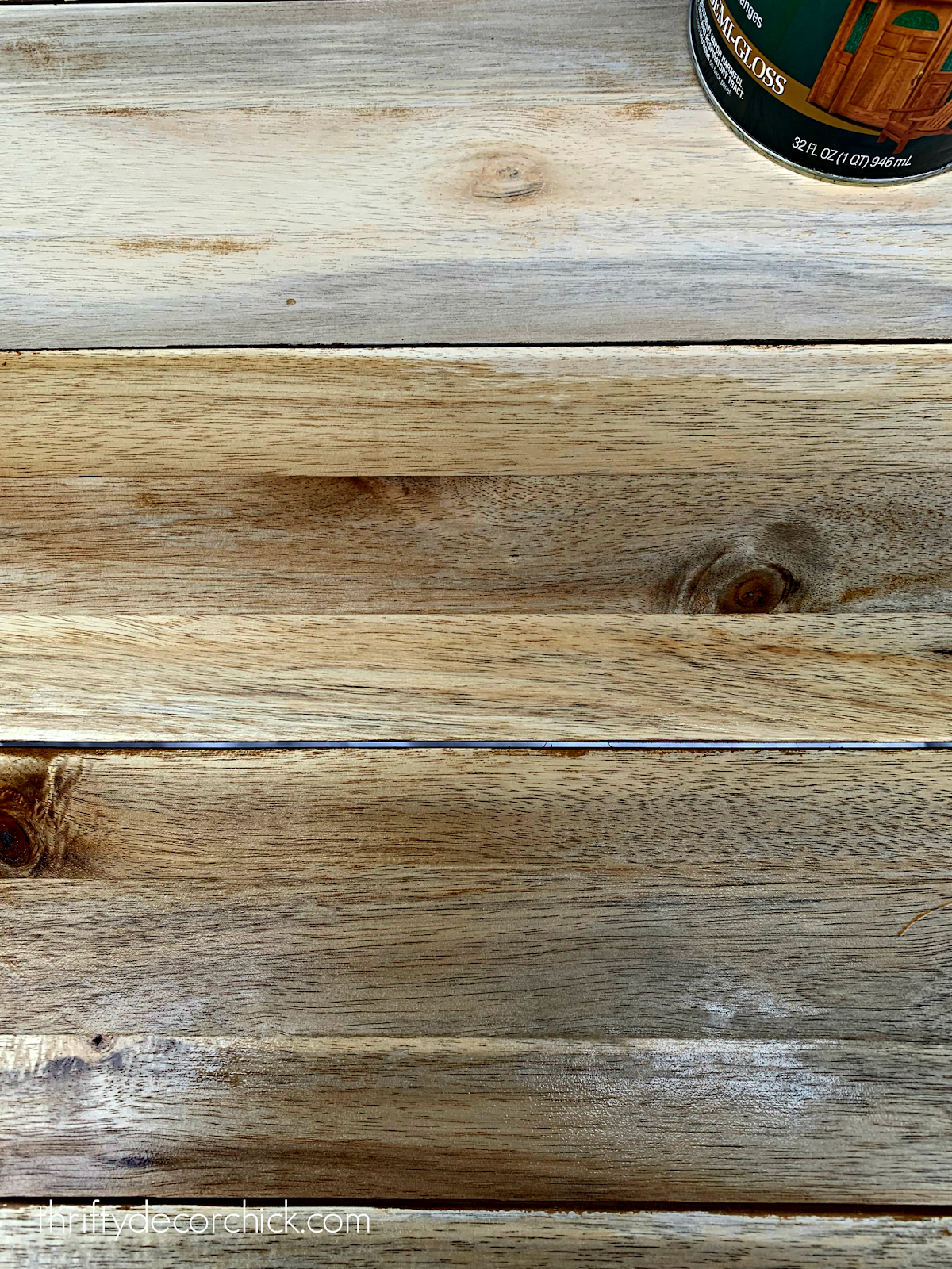 Saving a damaged wood {outdoor} table Thrifty Decor Chick Thrifty