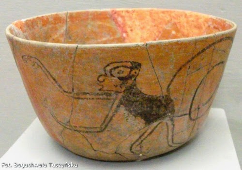 Monkey on Maya ceramics