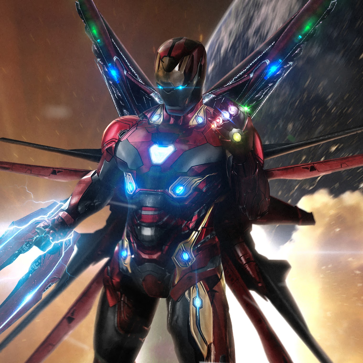Iron Man, Infinity Stones, Avengers Endgame, 4K, 12