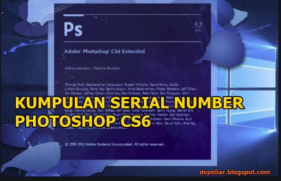 50 Serial Number Adobe Photoshop CS6 2019-2020 Gratis Work 100%