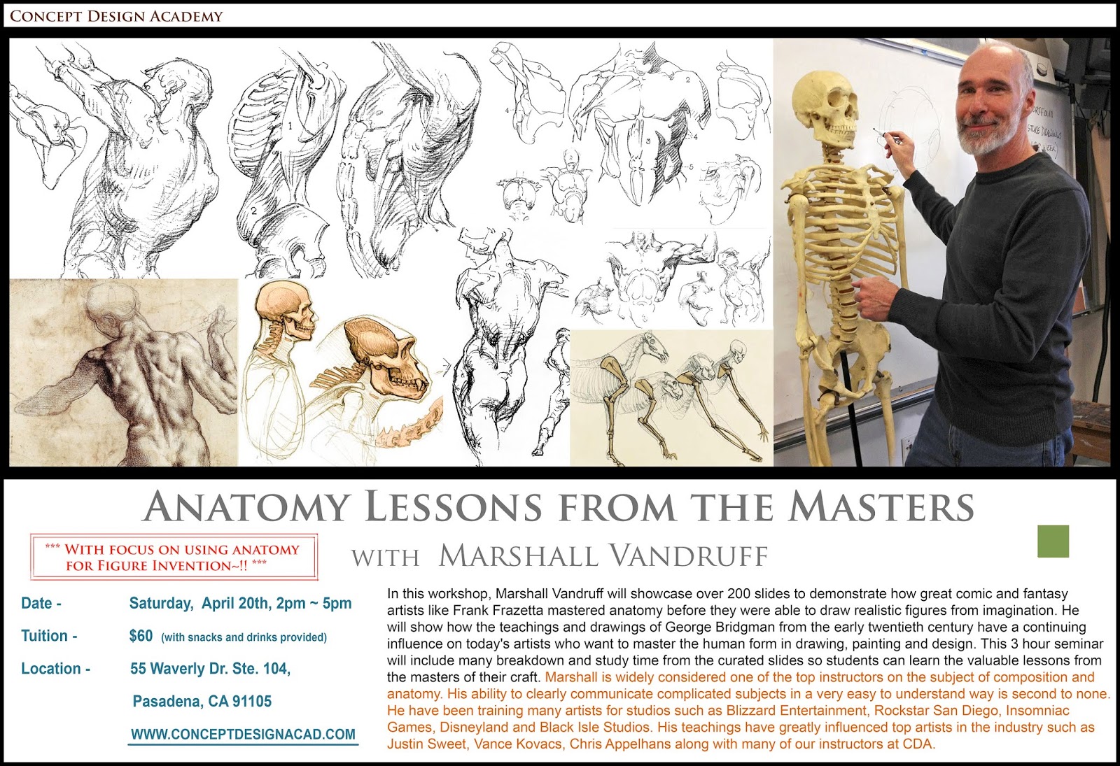 Concept Design Academy Anatomy Lessons From The Masters With