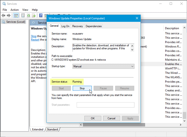 Windows 10에서 업데이트 서비스에 연결할 수 없습니다.
