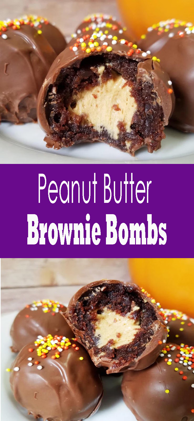 thepopularrecipe7 Peanut Butter Brownie Bombs
