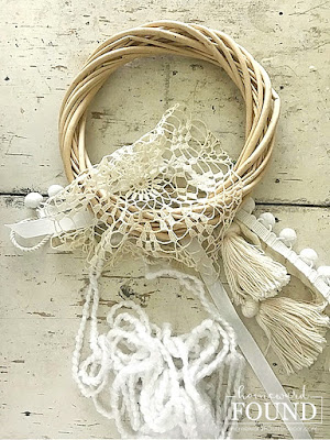 coastal style,beach style,decorating,vintage style,farmhouse style,thrifted,diy decorating,summer,re-purposing,white,fall,DIY,vintage,boho style,neutrals,boho decor,dreamcatcher, boho dreamcatcher,lace doily dreamcatcher.