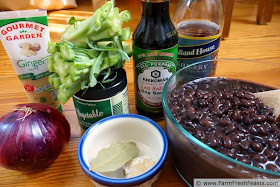 Sherried Black Bean and Broccoli Stem Soup | Farm Fresh Feasts