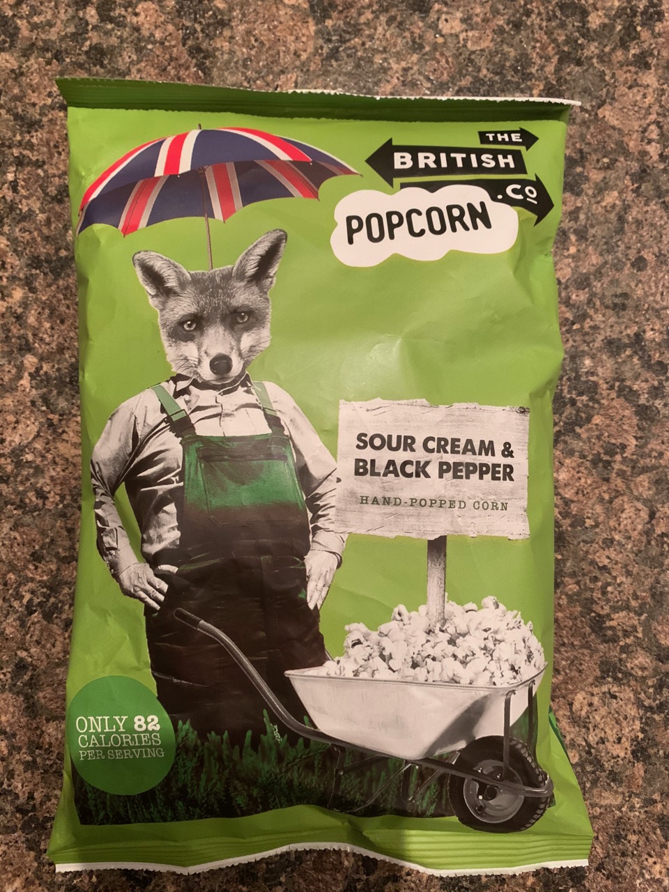 FOODSTUFF FINDS Sour Cream & Black Pepper Popcorn (The British Popcorn