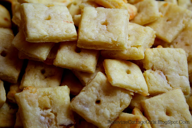 Transylvanian Cracker Recipe | close up picture of flaky cheese crackers | rosevinecottagegirls.com