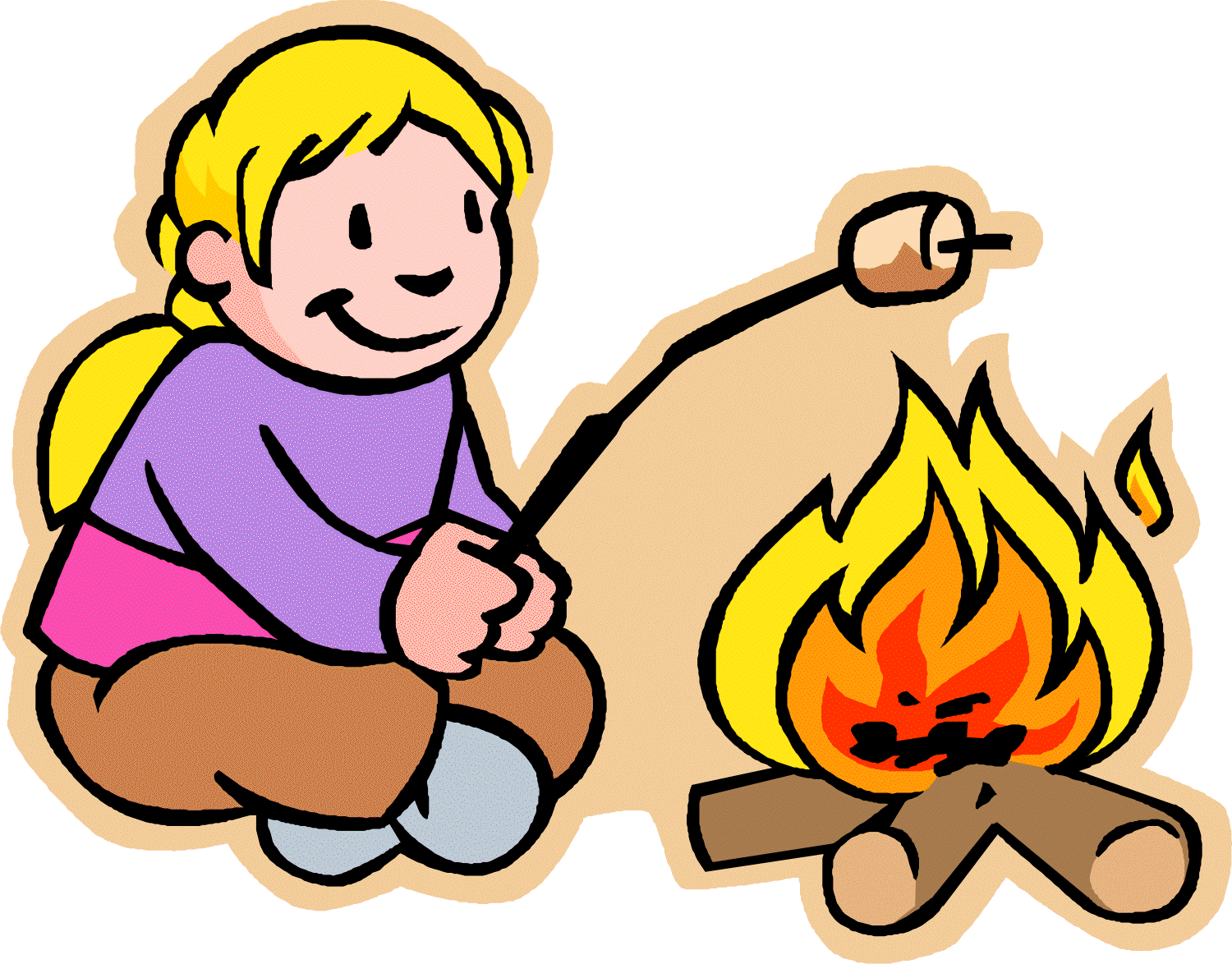 free girl scout camping clipart - photo #9