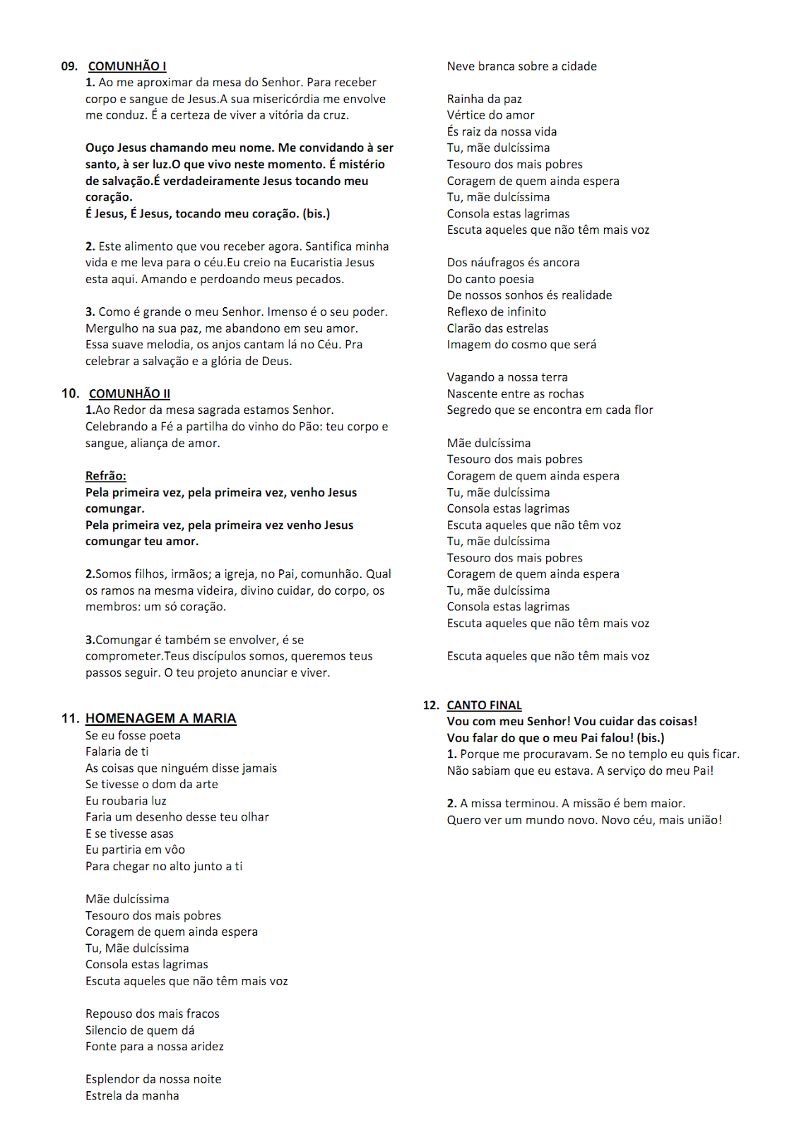 Canto De Ofertorio Para Missa De Primeira Eucaristia Catequese Casa Forte Cantos Da Primeira Comunhao 2016