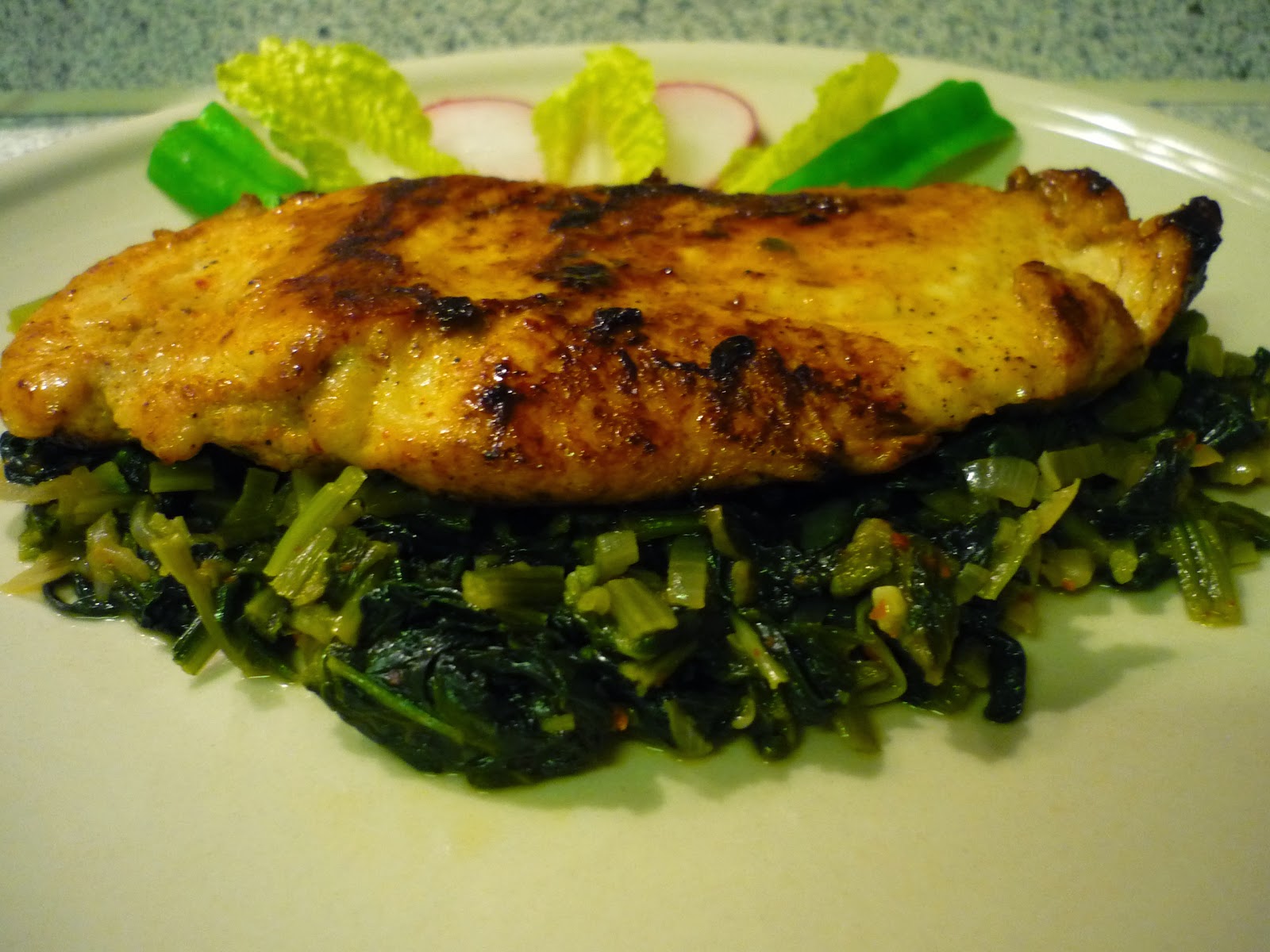 Ispanak Yatağında Tavuk