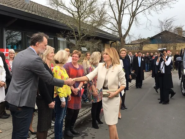 Crown Prince Frederik and Crown Princess Mary of Denmark, President Enrique Pena Nieto, and his wife Angelica Rivera attends visit to Tjornegaard School