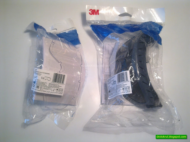Сменная поликарбонатная линза ЗМ 289 и очки сварщика ЗМ 2895S в упаковке