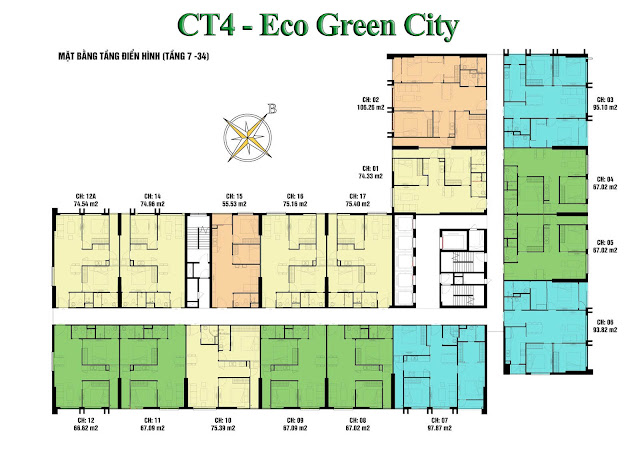 thiet ke mat bang toa Ct4 chung cu eco green city