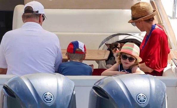 Princess Charlene, Prince Albert and their children Hereditary Prince Jacques and Princess Gabriella are taking a holiday in Corsica