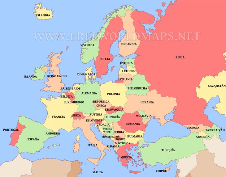 clio y sus secretos: Mapa de Europa