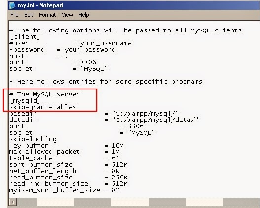 Resetting MySQL Default Root Password