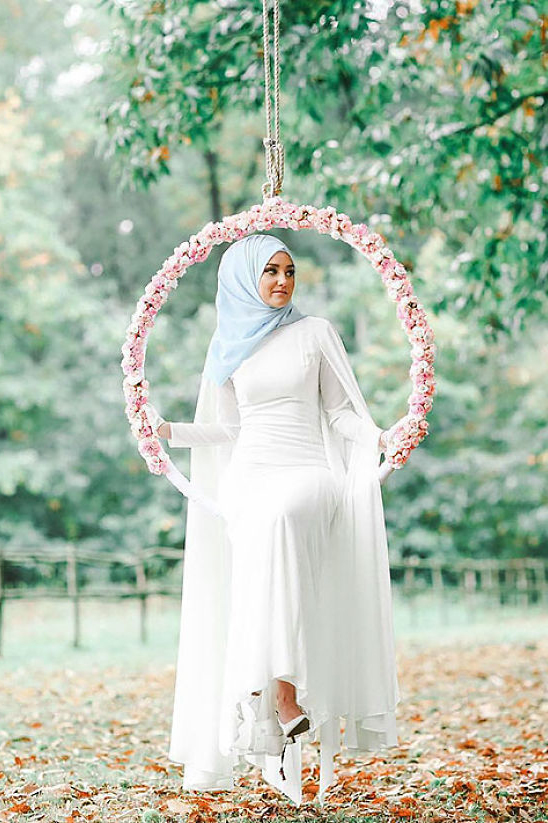 Pusing Dengan Gaun Pengantin Islami Hijab Wedding Bridal