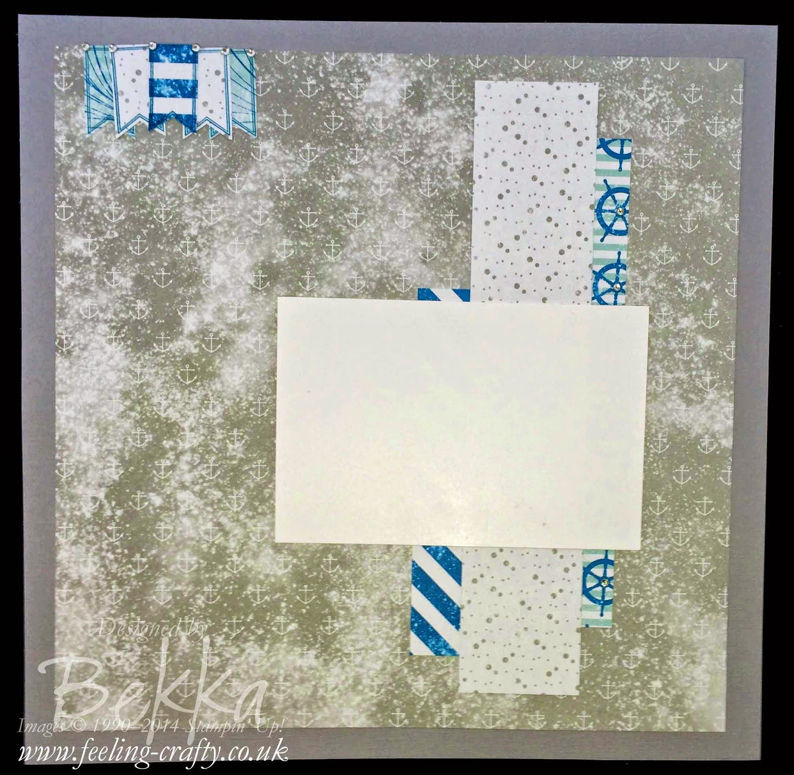 Scrapbook Page featuring the High Tides Stampin' Up! Papers - check this blog every Saturday for great Scrapbooking Ideas