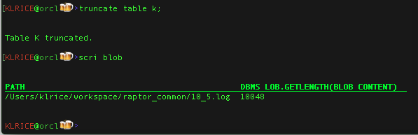 script load blog with javascript sqlcl oracle