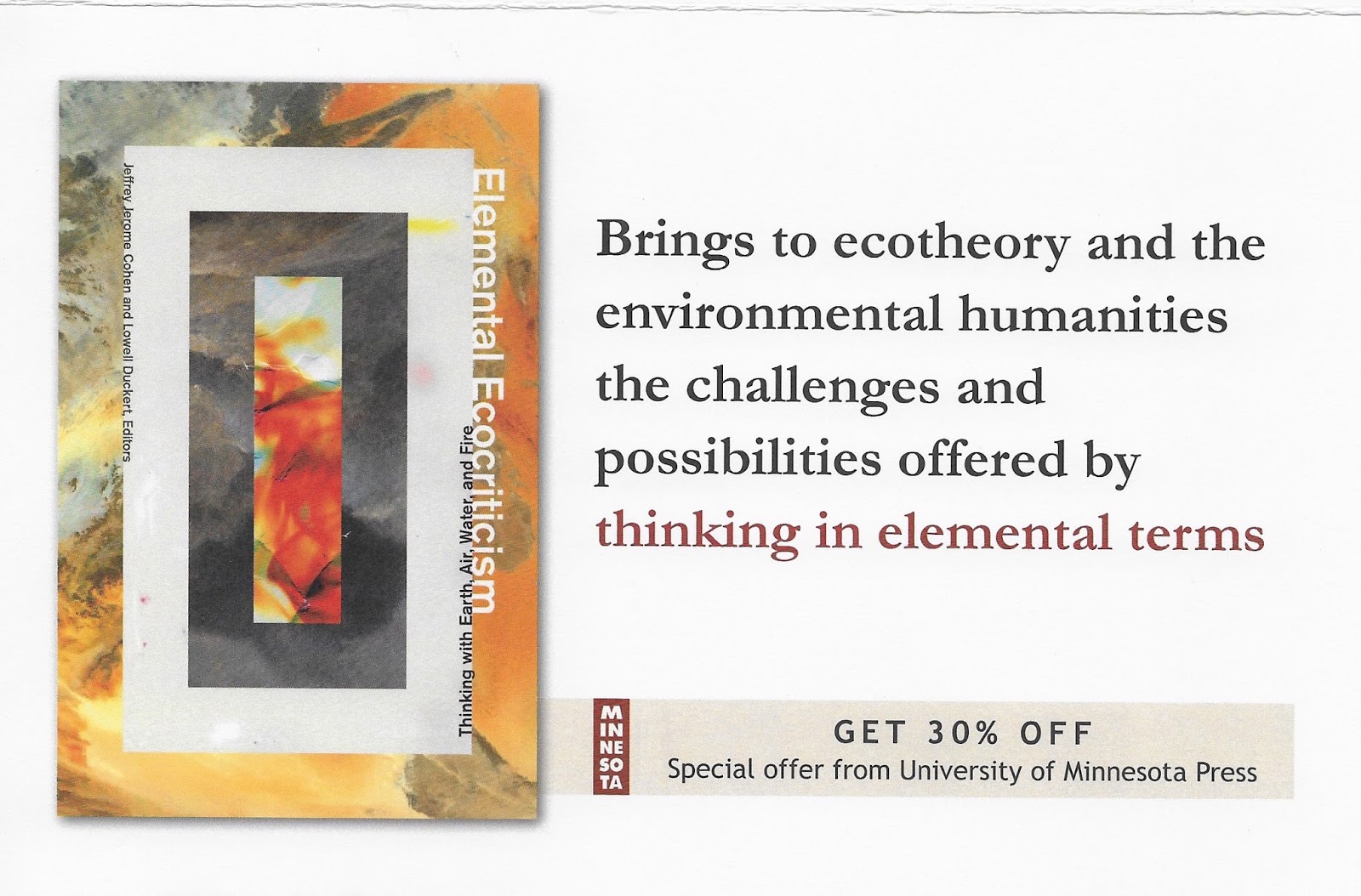 In the Middle 30 off Elemental Ecocriticism, Stone and Prismatic Ecology