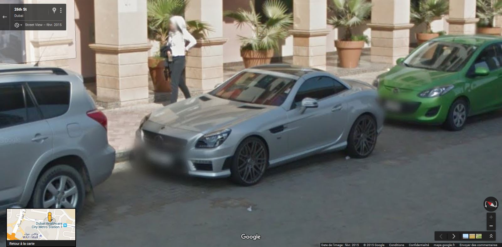 Street View Supercars: Mercedes-Benz SLK 63 AMG R172 Brabus in Dubai